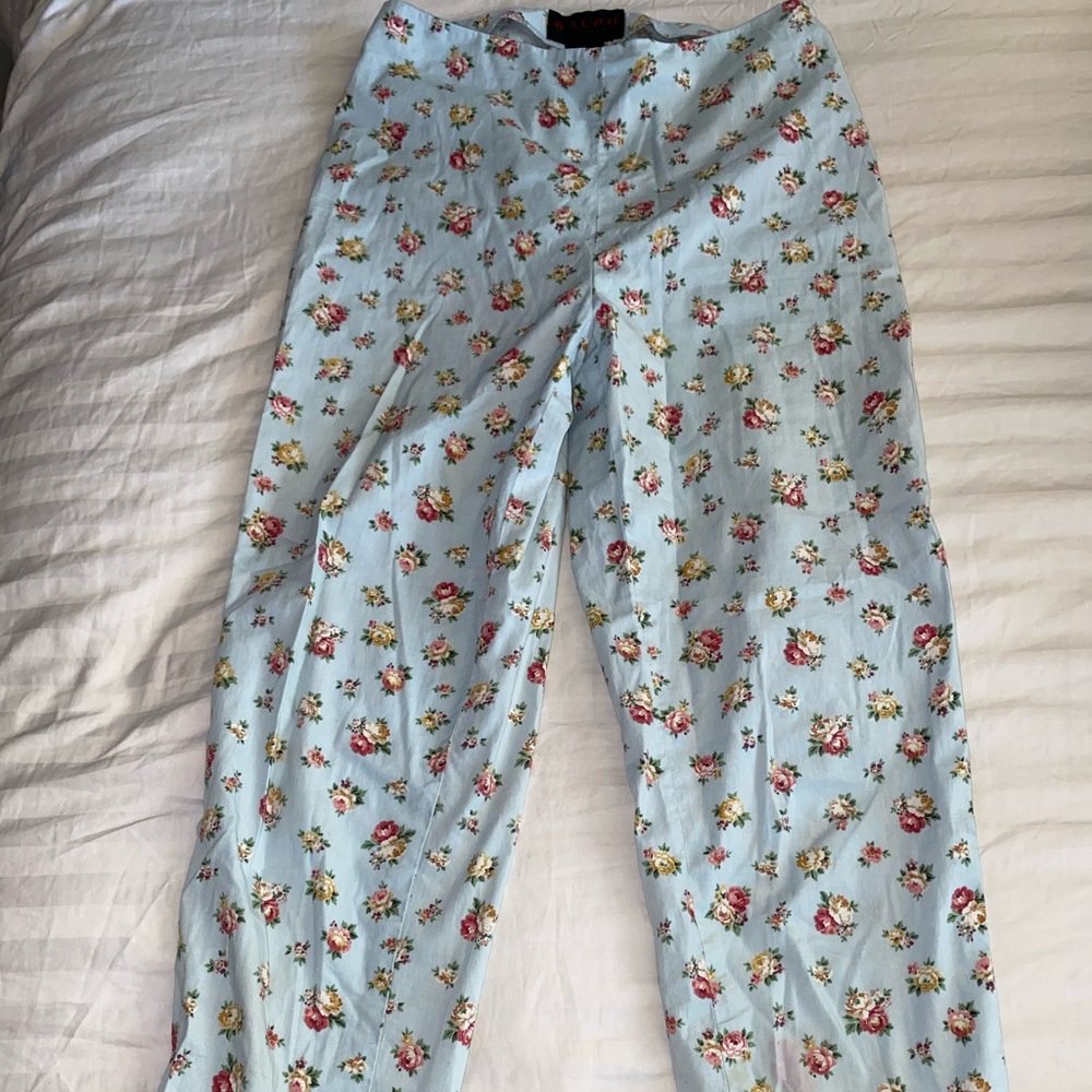 Vintage Ralph Lauren high waist floral pants